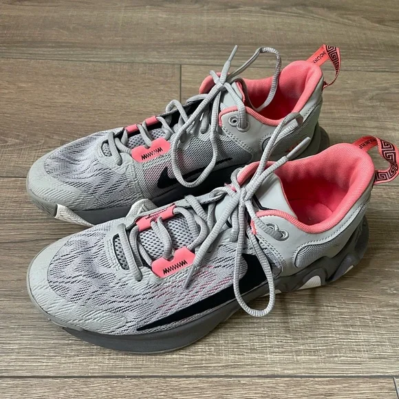 Nike Gray and Pink Athletic Shoes with Breathable Mesh Nike Flex Contact AQ7488-400 Women main image 3